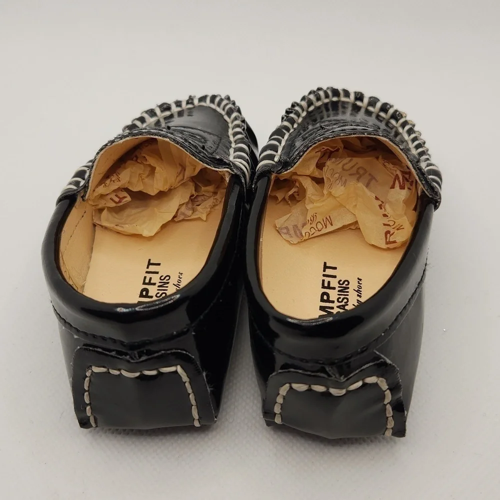 Trumpfit Moccasins Black Patent Size 6-12 months